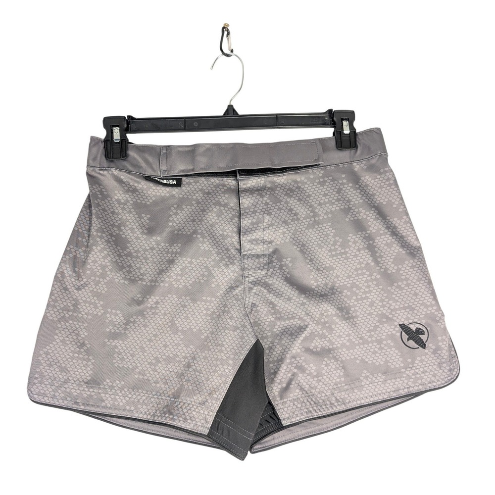 Hayabusa MMA Hex Fight Shorts Mens Medium Gray Combat Training